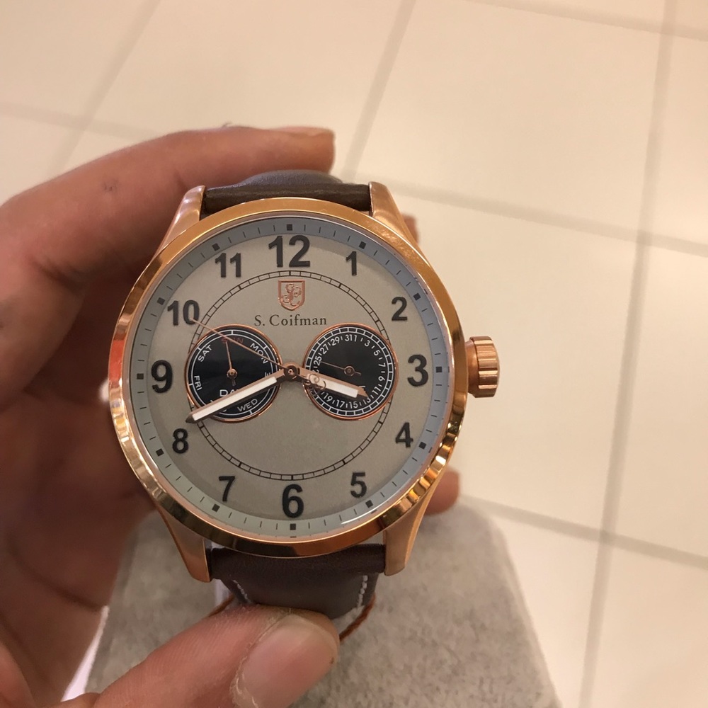 Men’s s coifman Watch leather belt